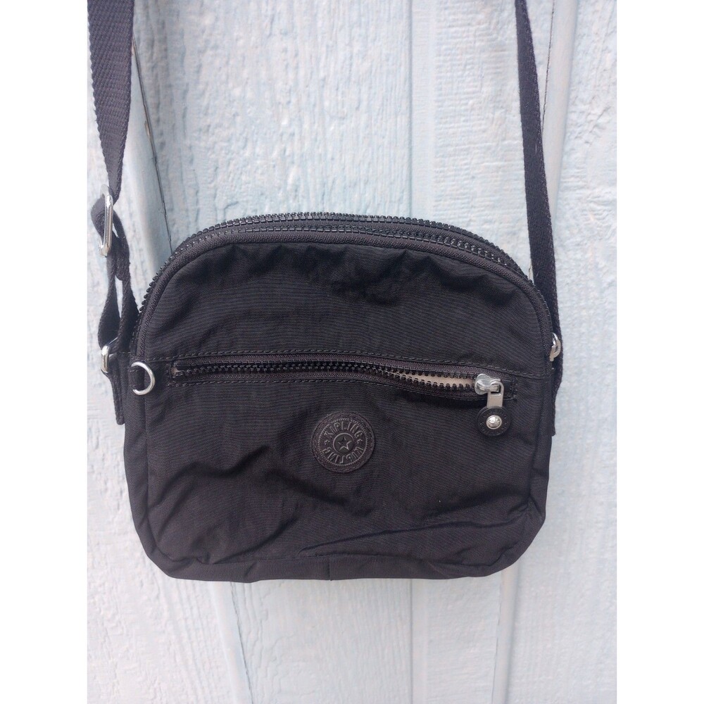 Kipling Keefe Crossbody – Triple Entry Lightweight Nylon Shoulder Bag No Charm